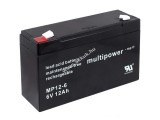 Multipower ólom akku MP12-6 helyettesíti FIAMM típus FG11202