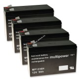 Multipower Powery ólom akku MP1236H APC Smart-UPS RT 1000 RM 12V 9Ah (7,2Ah/7Ah is)
