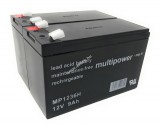 Multipower Powery ólom akku MP1236H kompatibilis UPS APC RBC109 12V 9Ah (7,2Ah/7Ah is)