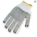 Munkakesztyű, vásznas pöttyös (K0375)