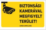 munkavédelmi matrica önt. 160x100 bizt.kamerával ell.terület
