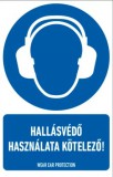 munkavédelmi matrica önt. 160x250 hallávédő haszn.kötelező