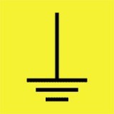 munkavédelmi matrica önt.  20x20mm földjel