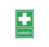 munkavédelmi tábla pvc 150x200 elsősegélyhely