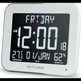 Muse M-090 WMC Ébresztós Fali- Asztali óra 20 x 14 cm - Fehér (M-090 WMC)