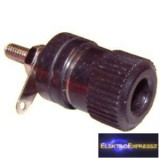 Műszer banán aljzat, fekete