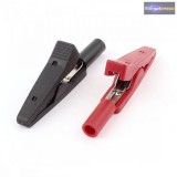 Műszerzsínórokra csatlakoztatható univerzális csipesz.