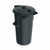 MUTA Háztartási kuka 110 L fekete, műanyag