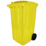 MUTA Háztartási kuka 240 L SÁRGA kerekes