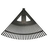 MUTA Lombseprű műanyag 60cm íves fekete (4543)