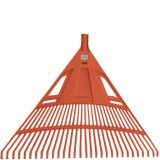 MUTA Lombseprű nagy műanyag 75cm egyenes narancssárga