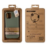 Muvit Apple iPhone 11 Pro ütésálló, bambuszrost alapú tok zöld