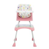 My First ACE1016 Baby 6-36 hónap, 5 pontos biztonsági öv Mintás-Rózsaszín etetőszék