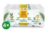 MY HAPPY PLANET 4x HAPPY PLANET Wipes törlőkendő 4x60 db
