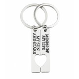 "My Sun and Stars" páros kulcstartó