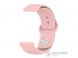 Mybandz 20SKU6117 szilikon óraszíj gömb csattal, púder, 20mm