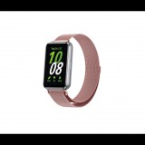 Mybandz 65053 Samsung Galaxy Fit 3 Milánói Mágneses Fém Okosóra szíj 20mm - Rózsaszín (65053)