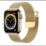 Mybandz Apple Watch 38/40/41mm Milánói fém óraszíj arany (APW381401) (APW381401) - Szíj