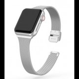 Mybandz Apple Watch 38/40/41mm Milánói fém óraszíj ezüst (APW38170) (APW38170) - Szíj