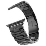 Mybandz Apple Watch 42/44mm klasszikus fém óraszíj fekete (APW421340) (APW421340) - Szíj
