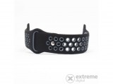 MyBandz Apple Watch utángyártott lélegző szilikon óraszíj, fekete/szürke, 42/44 mm