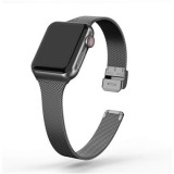 Mybandz APW381581 keskeny milánói fém óraszíj Apple Watch - hoz, fekete 38 - 41 mm