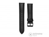 MyBandz karbonszálas bőr óraszíj, fekete, 20mm