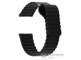 MyBandz mágneses loop bőr óraszíj, fekete, 20mm