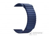 MyBandz mágneses loop bőr óraszíj, sötétkék, 22mm