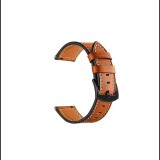 Mybandz Univerzális Elegáns Bőr szíj fekete csattal 22 mm - Barna (22SKU4548)