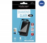 MYSCREEN DIAMOND GLASS EDGE képernyővédő üveg (2.5D full cover, íves, karcálló, 0.33 mm, 9H) FEKETE [Honor 7A]