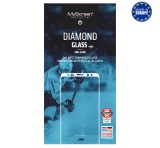 MYSCREEN DIAMOND GLASS EDGE képernyővédő üveg (2.5D, full glue, 0.33mm, 9H) FEKETE ZTE Blade A72s