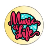 Maria King Music is Life (2) kitűző