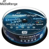 MediaRange DVD+R Dual Layer 8x 8.5GB Nyomtatható Lemez Cake (25)
