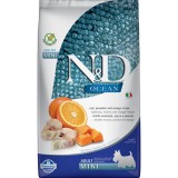 -N&D Ocean Dog tőkehal, sütőtök&narancs adult mini 2,5kg N&D Dog Ocean tőkehal, sütőtök&narancs adult mini 2,5kg