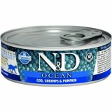 N&D Ocean N&D Cat Ocean konzerv tonhal&tőkehal&garnélarák sütőtökkel 70g