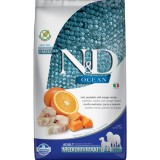 N&D Ocean N&D Dog Ocean tőkehal, sütőtök&narancs adult medium/maxi 2,5kg