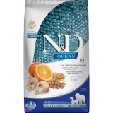 N&D Ocean N&D Dog Ocean tőkehal, tönköly, zab&narancs adult medium&maxi 2,5kg