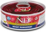 N&D Quinoa Cat konzerv weight management 80 g KARTON - 12 db