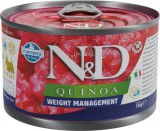 N&D Quinoa Dog konzerv Weight Management adult mini 140 g
