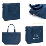 Nagy bevásárló- vagy strandtáska 600D RPET - 56x18x36cm