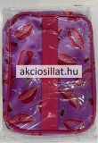 Nagy kozmetikai táska lila csók