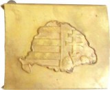 Nagy Magyarorszag Kettőskereszt Övcsat 45 mm-es német bőrövhöz