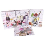 Nagy virágos ajándék tasak többféle változatban 30x42x12cm 277815