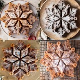 Nagyméretű hópehely szilikon sütőforma