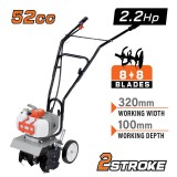 NAKAYAMA benzines rotációs kapa (kultivátor) 2,2LE, 52cm3 (MB2510)