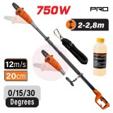 NAKAYAMA elektromos rúdfűrész 750W, láncvezető 20cm (ES7250)