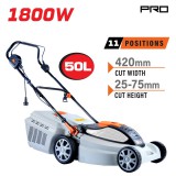 NAKAYAMA PRO Elektromos fűnyíró, 1800W, 42 cm vágásszélesség, 50 l fűgyűjtő (EM4020)