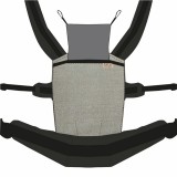 NANDU Bébi Csatos állítható hordozó - mintás szürke-fekete