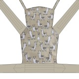 NANDU Bébi Mei Tai hordozó - Lámás drapp pánttal